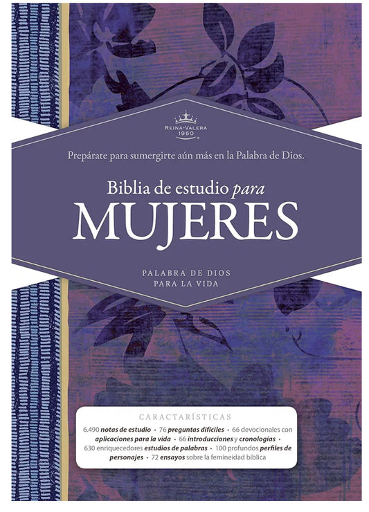 Biblia Reina Valera 1960 de Estudio para Mujeres, Tapa dura | RVR 1960 Women's Study Bible, Hardcover (Spanish Edition)