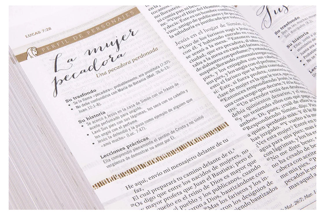 Biblia Reina Valera 1960 de Estudio para Mujeres, Tapa dura | RVR 1960 Women's Study Bible, Hardcover (Spanish Edition)