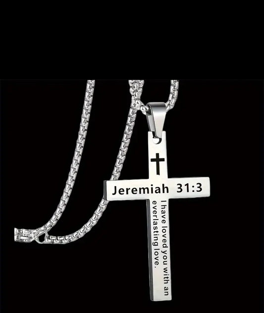 Collar Con Verso Jeremiah 31:3 (Jeremías 31:3)￼