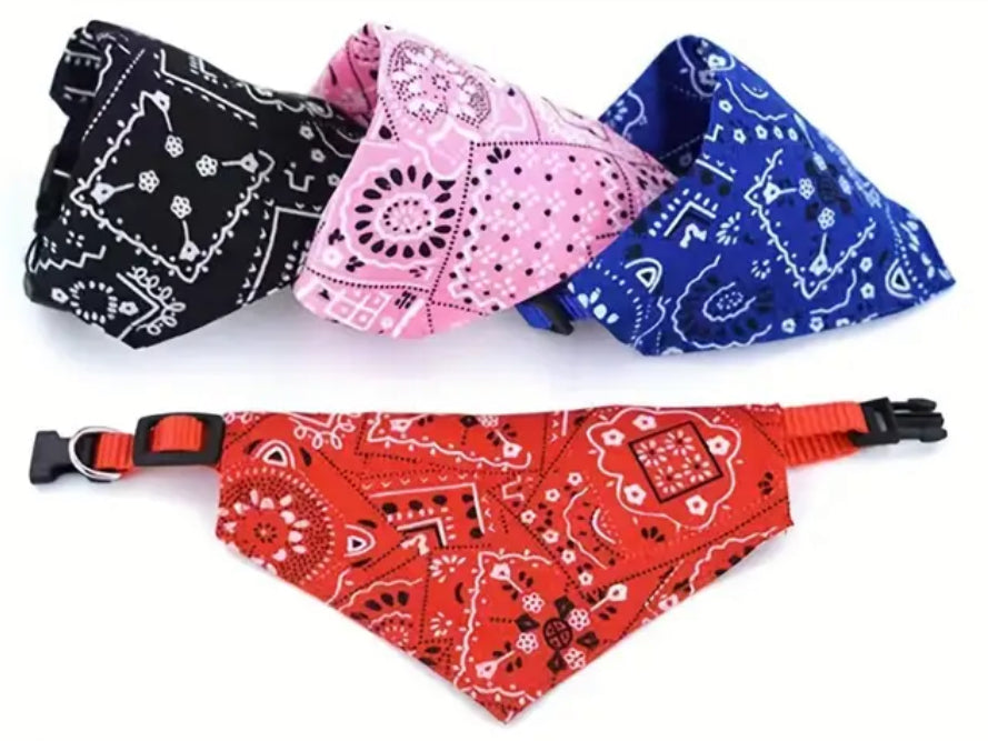 Floral Print Bandana for Small Dogs & Cats Under 15lbs