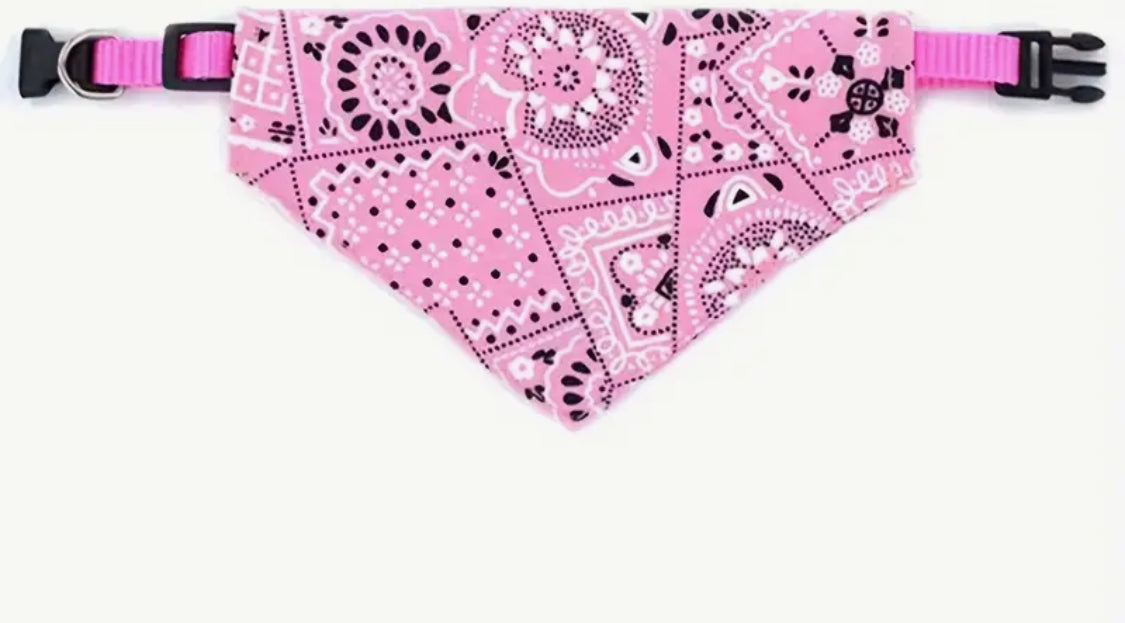 Floral Print Bandana for Small Dogs & Cats Under 15lbs