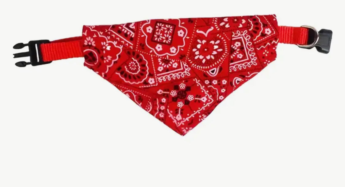 Floral Print Bandana for Small Dogs & Cats Under 15lbs