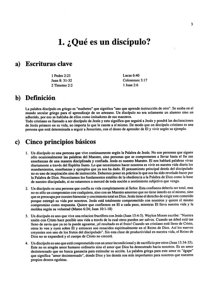 Los fundamentos de la vida cristiana (una guía práctica para el crecimiento cristiano)