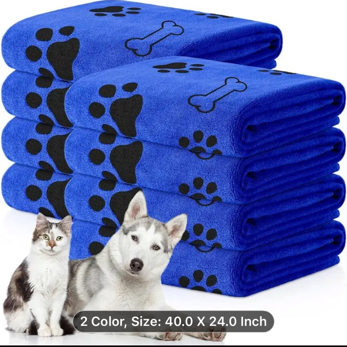 Pet friendly! Dog & Cat Drying Towel, Microfiber Quick-drying.